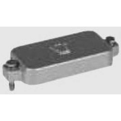 'Grey rectangular electronic component with two terminals at the ends, similar to a small battery or capacitor.'