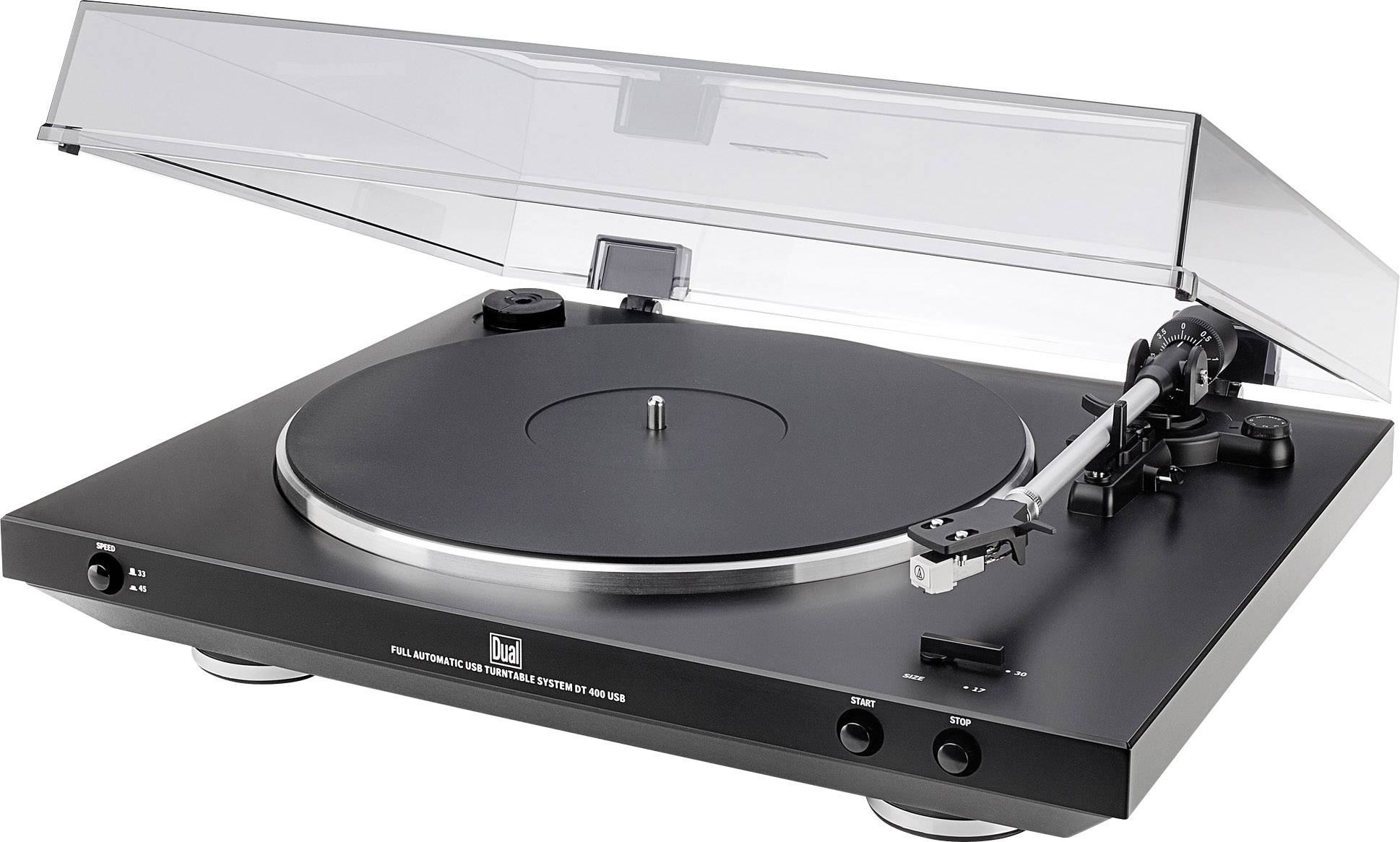 Dual DT 400 USB USB turntable Belt drive Black-1