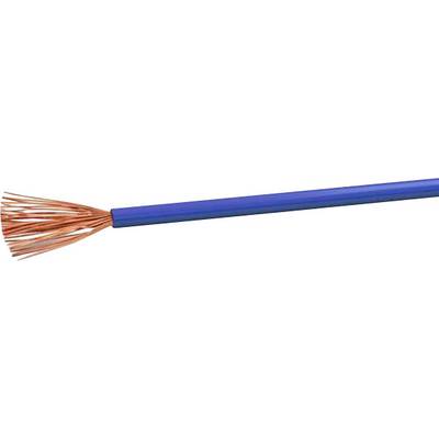 A blue cable with exposed copper wires at one end, suitable for electrical connections and installations.