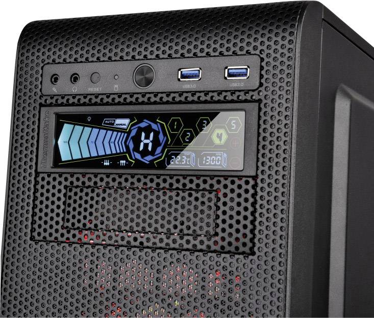 Thermaltake AC-010-B51NAN-A1 PC fan controller (5.25") No. of channels: 5 incl./ touchscreen, incl. temperature sensor-4