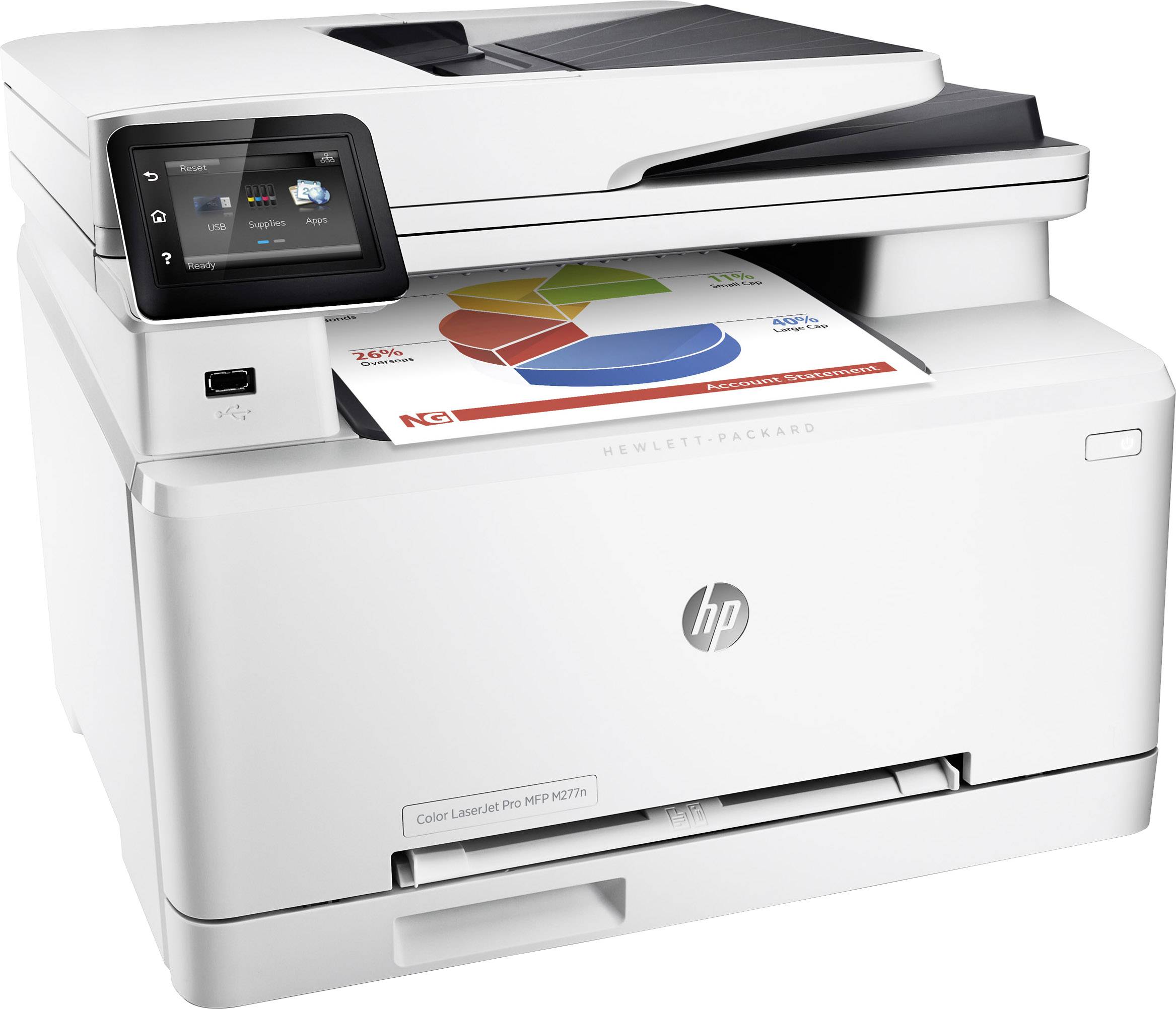 HP Color LaserJet Pro MFP M 277 n Multifunction printer Laser Colour A4 Printer, scanner, copier, fax LAN, ADF-2
