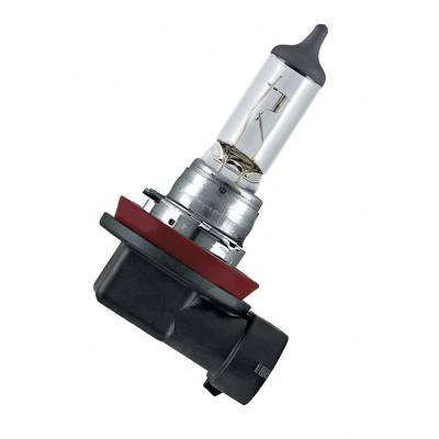 A single halogen lamp with a metal fitting and glass bulb, slightly angled upwards.