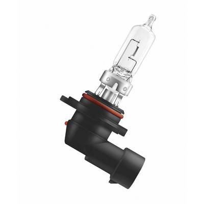 Halogen lamp with a cylindrical glass section and black base, used for vehicle lighting.