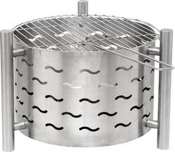 Tepro Garten Silverado Standing Bbq Fire Pit Grill Function Grate Area Diameter 405 Mm Stainless Steel Conrad Com