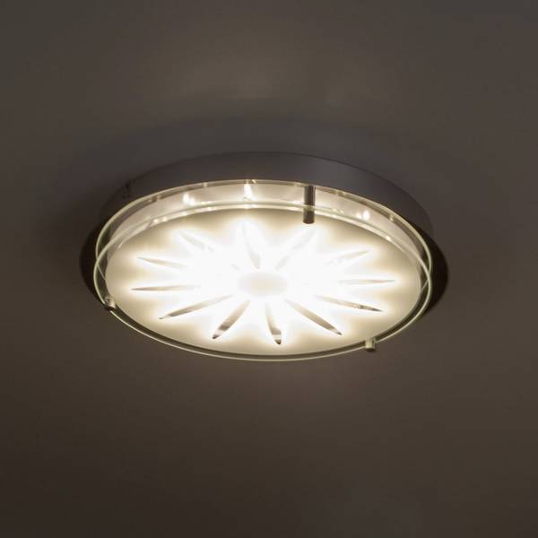 Brilliant G94163/15 Cathleen LED ceiling light LED (monochrome) Built-in LED EEC: F (A - G) 15 W Chrome