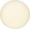 White, round lamp with warm light colour on a neutral background. Perfect for uniform room illumination.