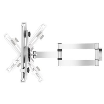 Wall mount for television with rotatable and tilting arm, allows flexible positioning of the screen.<br><br>Television wall bracket with a swivelling and adjustable arm, enabling flexible screen positioning.