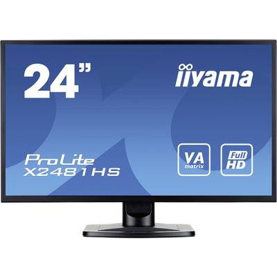 Iiyama ProLite X2481HS-B1 LED 59.9 cm (23.6 inch) EEC B (A+++ – D) 1920 x 1080 p Full HD 6 ms VGA, DVI, HDMI™ VA LED