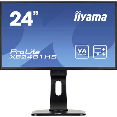 Iiyama ProLite XB2481HS-B1 LED 59.9 cm (23.6 inch) EEC B (A+++ – D) 1920 x 1080 p Full HD 6 ms VGA, DVI, HDMI™ VA LED