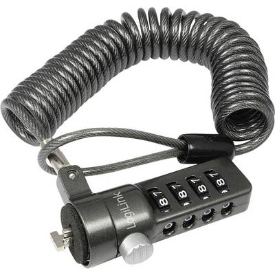 LogiLink Laptop security lock Combination lock Telescopic 180 cm NBS004-0