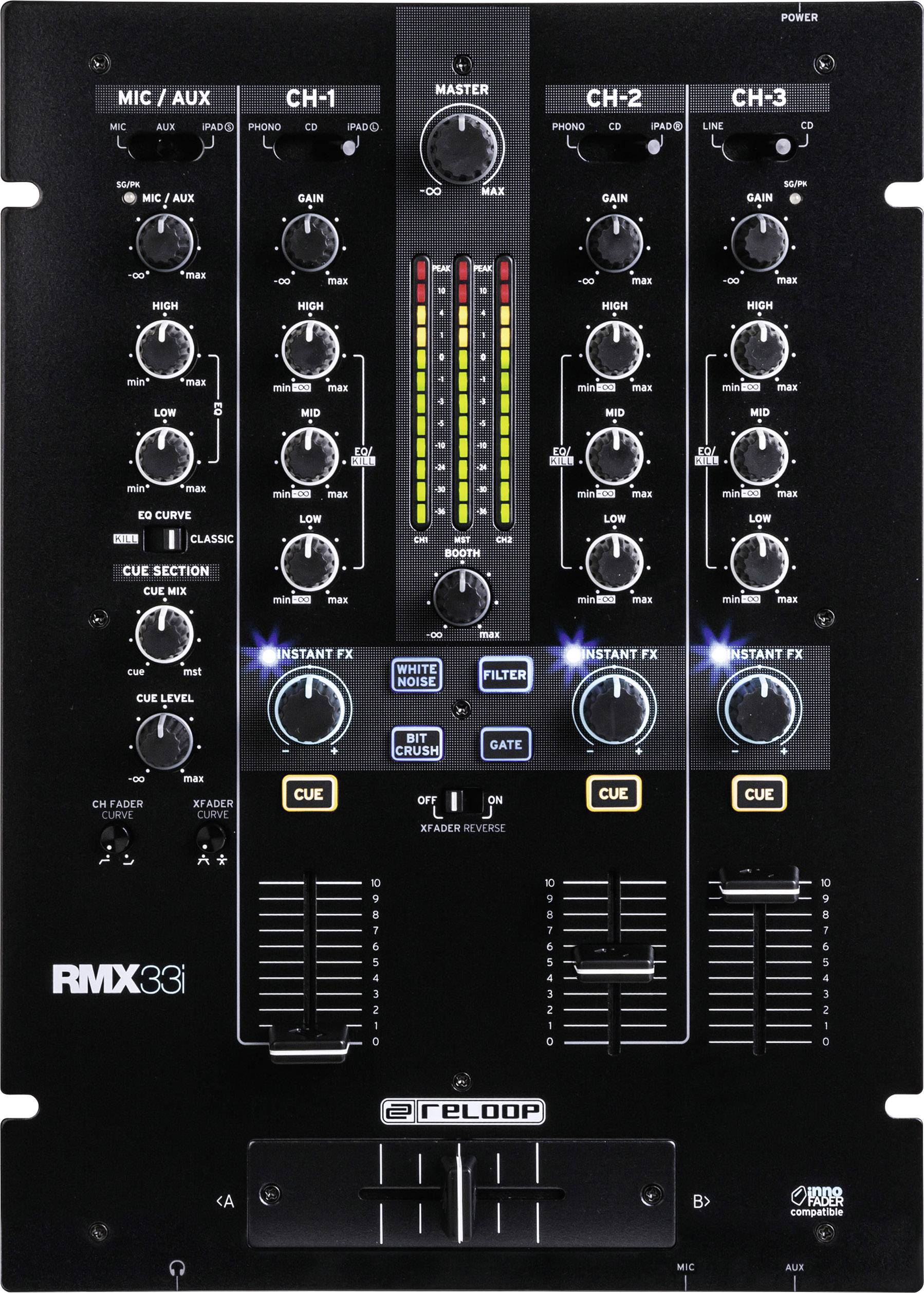 Reloop RMX-33i 3-channel DJ mixer