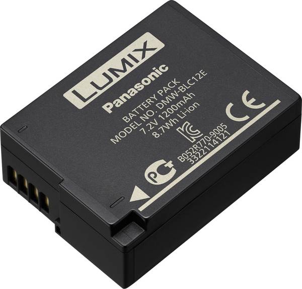 Panasonic DMW-BLC12E Camera battery replaces original battery (camera) DMW-BLC12E 7.2 V 1200 mAh