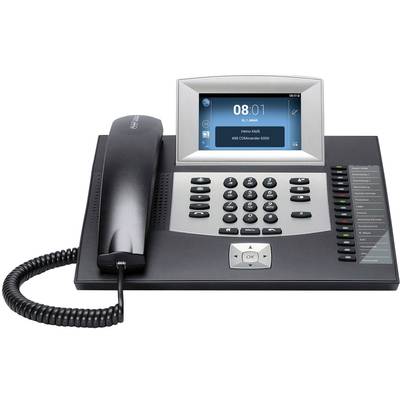 Auerswald COMFORTEL 2600 IP schwarz PBX VoIP Android, Answerphone, Hands-free, Visual call notification, Touchpanel Colo