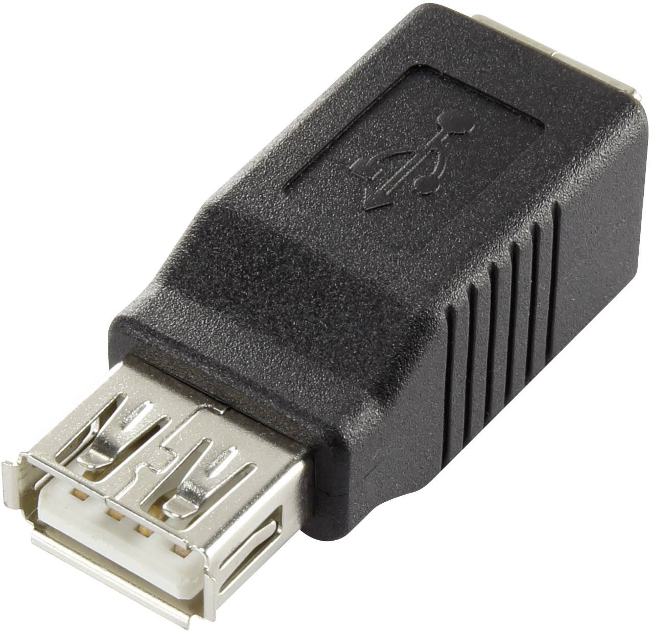 Renkforce USB 2.0 Adapter [1x USB 2.0 port A - 1x USB 2.0 port B] rf-usba-05 gold plated connectors-1