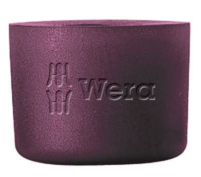 A lilac paint tin with the inscription 'Wera' in raised lettering.