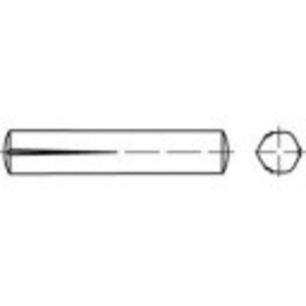 TOOLCRAFT 136047 Slotted pin (Ø x L) 2 mm x 6 mm Steel 250 pc(s)