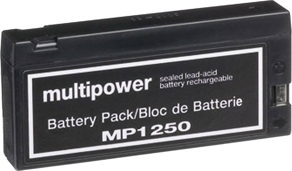multipower MP1250 B20113MP VRLA 12 V 2 Ah AGM (W x H x D) 143 x 64 x 23 mm Terminal Maintenance-free, Low self-discharge levels
