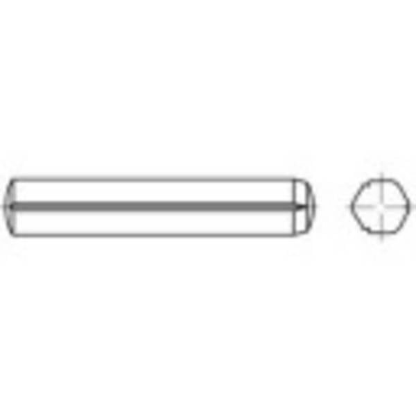 TOOLCRAFT 136324 Grooved straight pin (Ø x L) 10 mm x 60 mm Steel 25 pc(s)