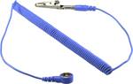 ESD-spiral cable with push-button and Krodilklemme