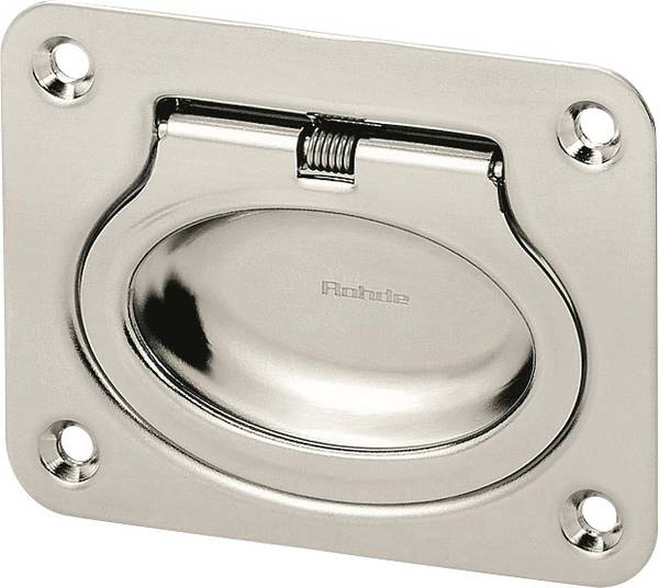 Rohde EE-01.R075.39 Folding handle for countersunk screw Silver (L x W x H) 75 x 10 x 58 mm 1 pc(s)