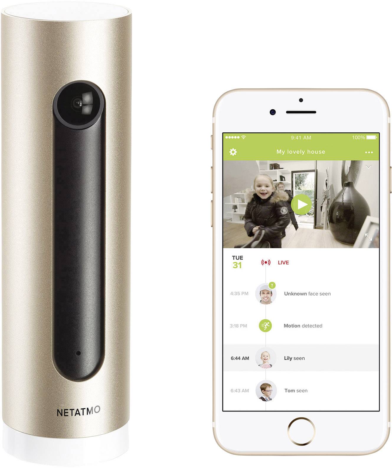 Netatmo Welcome NSC01-EU Wi-Fi IP CCTV camera 1920 x 1080 p-8