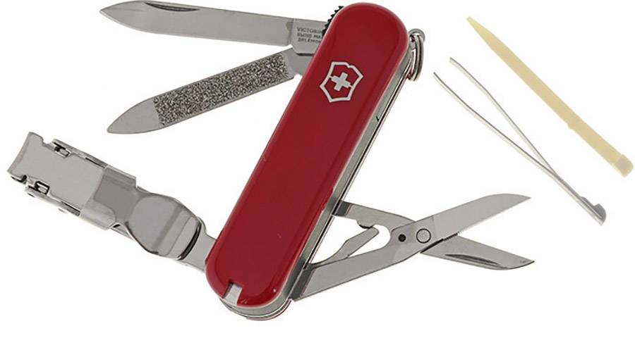 Victorinox Nail Clip 580, Swiss pocket knife, red