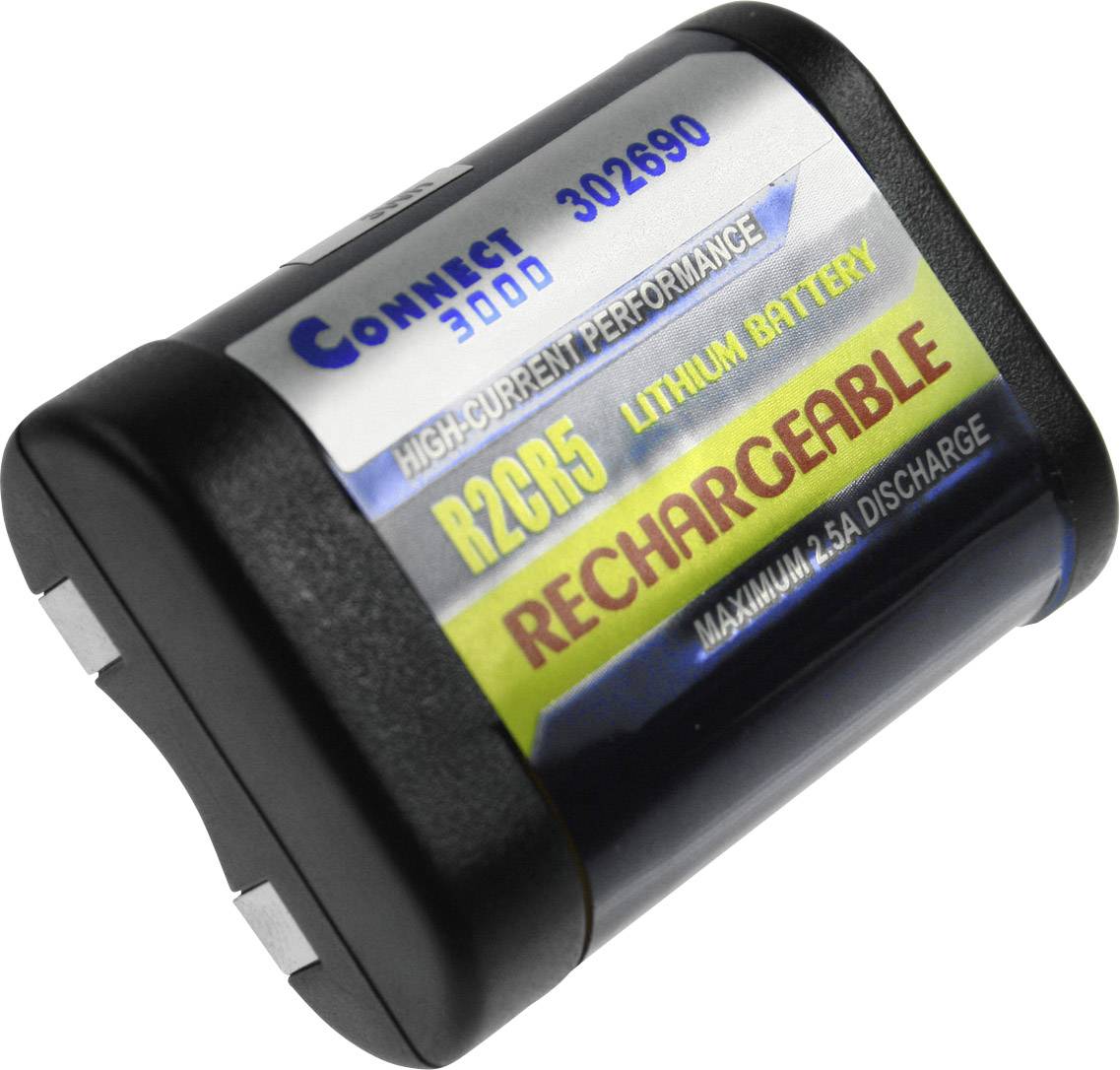 Connect 3000 302690 Camera battery replaces original battery (camera) 2CR5 6 V 500 mAh