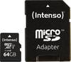 Intenso Professional microSDXC card 64 GB Class 10, UHS-I incl. SD adapter