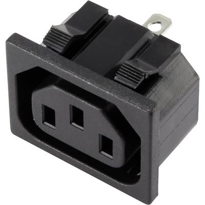  1365769 IEC connector  Socket, vertical vertical Total number of pins: 2 + PE 15 A Black 1 pc(s) 