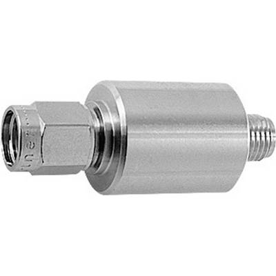 Metal threaded connector with cylindrical shape, for pipe connections in industrial applications.