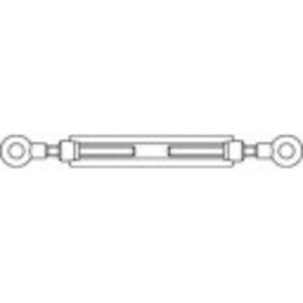 TOOLCRAFT 1066895 Turnbuckle sleeve M6 Stainless steel A2 DIN 1480 1 pc(s)