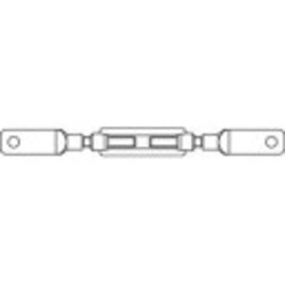 TOOLCRAFT 136632 Turnbuckle sleeve  M24 Steel zinc galvanized DIN 1480 1 pc(s)