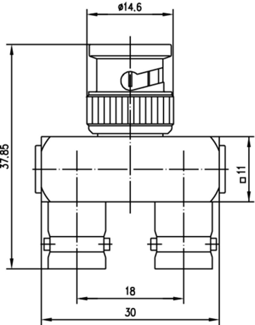 Telegärtner J01005A0005 BNC adapter BNC socket - BNC plug, BNC socket 1 pc(s)-1