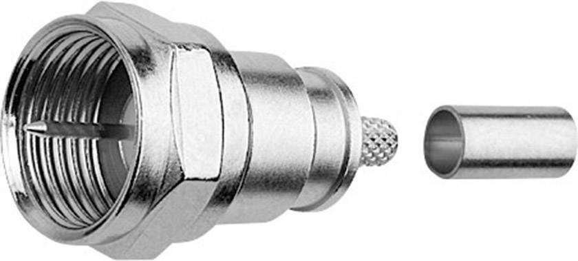 Telegärtner 100025626 100025626 F connector Plug, straight 75 Ω 1 pc(s)