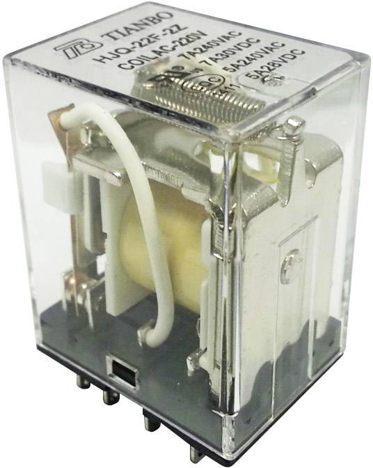 Tianbo Electronics HJQ-22F-2Z -220/240VAC Plug-in relay 230 V AC 7 A 2 change-overs 1 pc(s)