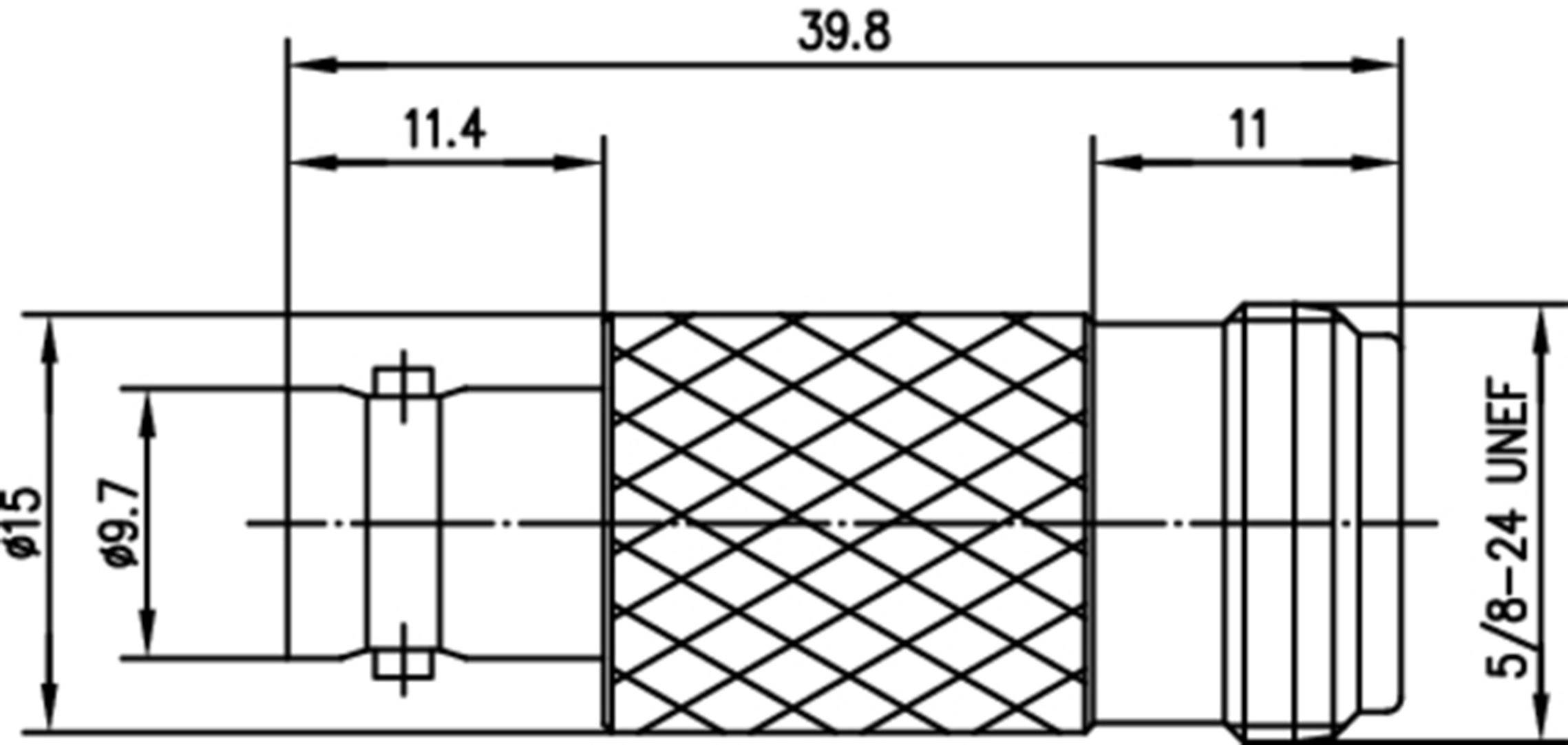 Telegärtner J01008A0088 J01008A0088 Coax adapter BNC socket - N socket 1 pc(s)-5