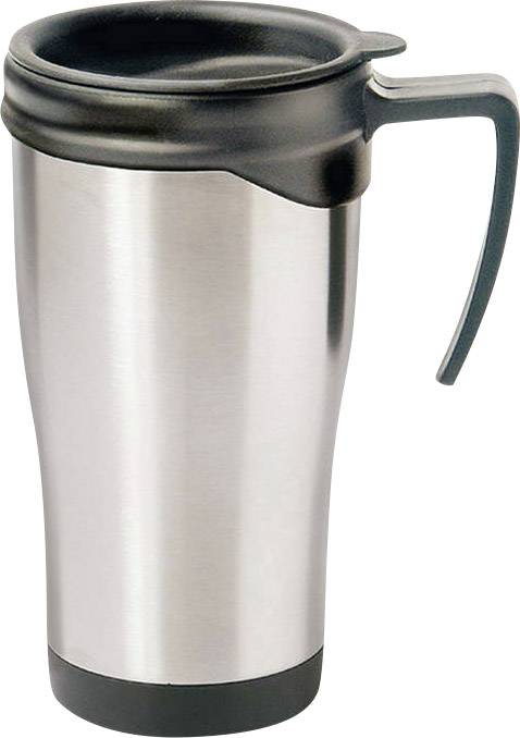 MATO interpraesent Thermos travel mug Stainless steel (brushed), Black 0.4 l 4100