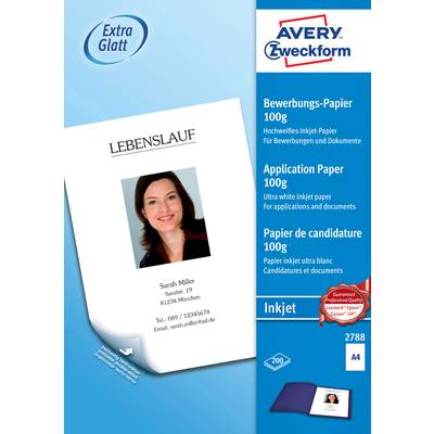 Avery-Zweckform 2788 2788  Job application paper A4 100 g/m² 200 sheet White