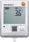 Digital display showing temperature reading of '3.6°C', Wi-Fi and battery status icons, QR code and update button.