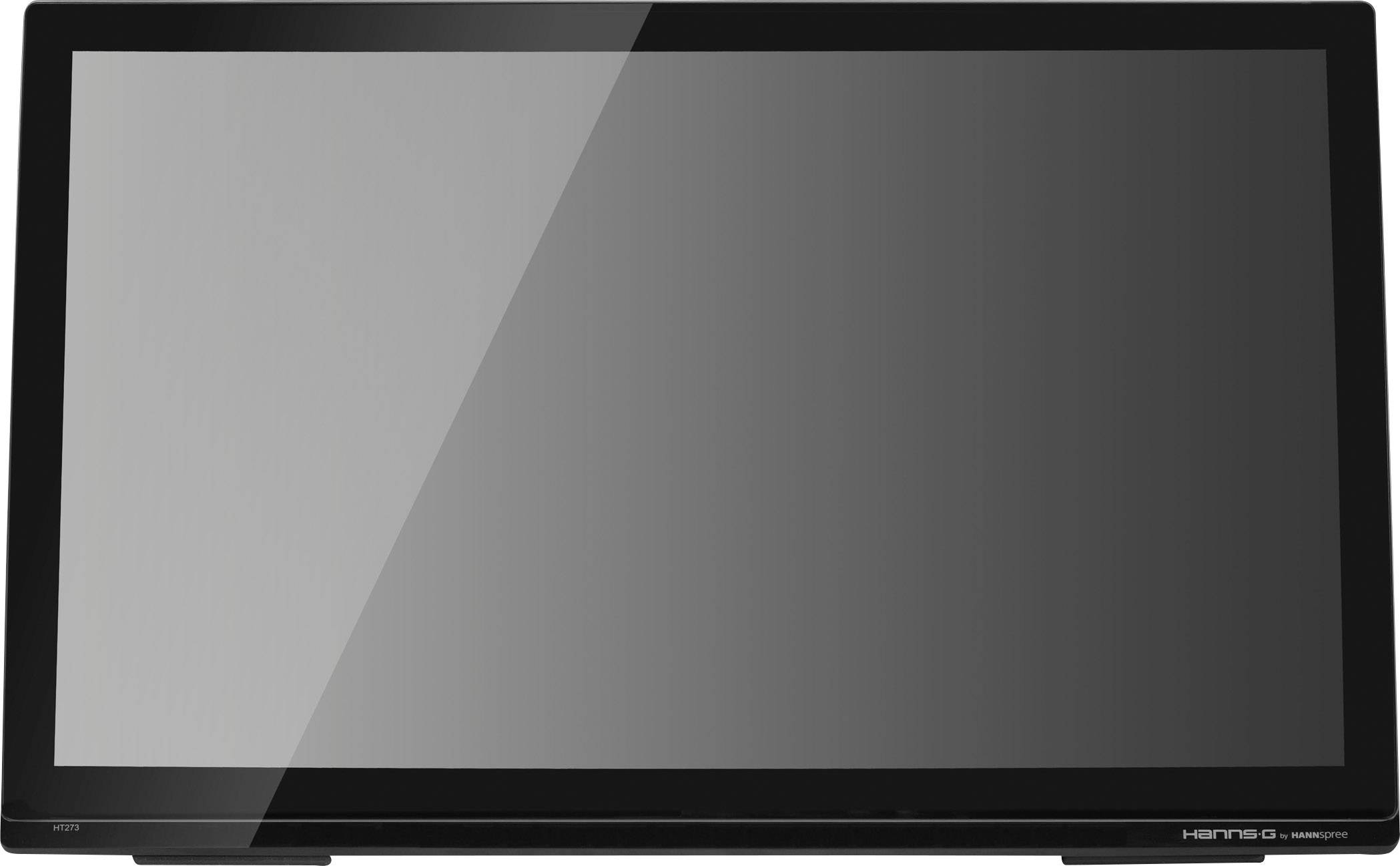 'Monitor with a black frame and reflective screen. Suitable for office or home use.'