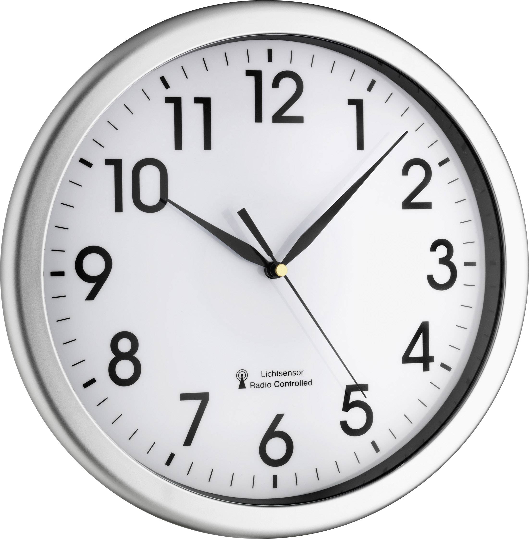 TFA Dostmann 60.3519.02 Radio Wall clock 30.8 cm x 4.3 cm Silver