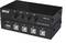 '4-Port USB Switch with USB 2.0, four device switches (A, B, C, D) and four USB ports for selecting different devices.'