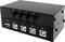 Black USB switch with four toggle buttons (A, B, C, D) and corresponding USB ports. Used for selecting USB devices.