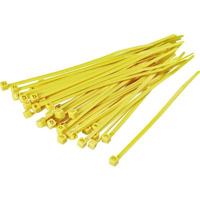 TRU COMPONENTS 1593687 TC-CV200M203 Cable tie 203 mm 2.50 mm Yellow  100 pc(s)