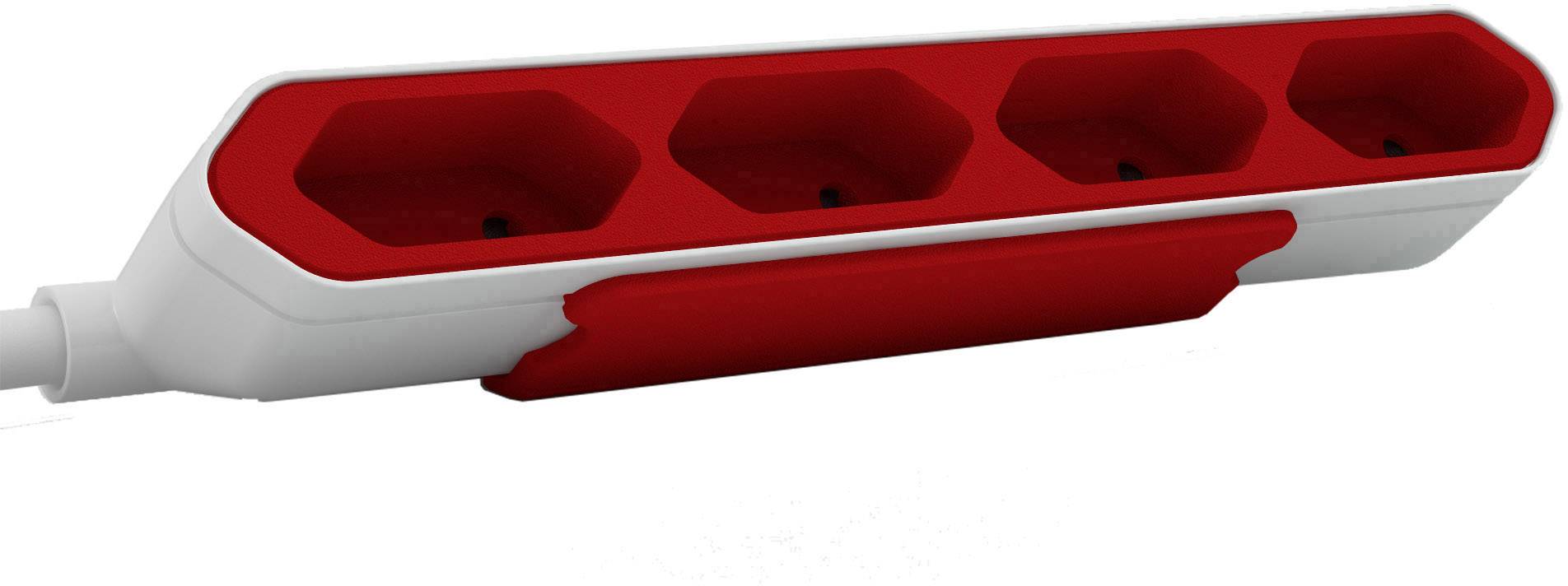 Segula 50434 Power strip White, Red CEE 7/17 PG plug 1 pc(s)-0