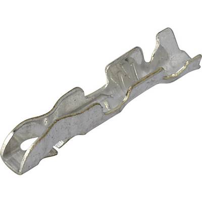 A metallic, corrugated clip with hooks and loops, used for fastening or connecting materials in electromechanical applications.