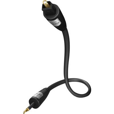 Inakustik Toslink Digital Audio Cable [1x Toslink plug (ODT) - 1x Optical plug 3.5 mm] 1.50 m Black 