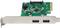 A green PCIe expansion card with two USB 3.0 ports on the bracket, with a chip and capacitors on the circuit board.