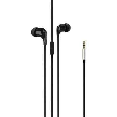 Image of Vivanco Talk 4 In-ear headphones Corded (1075100) Black Headset, Foldable