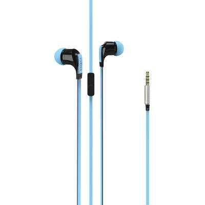 Image of Vivanco Talk 4 In-ear headphones Corded (1075100) Blue Headset
